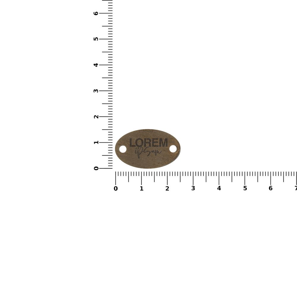 Шильдик металлический Alfa Oval, бронзовый - фото 2