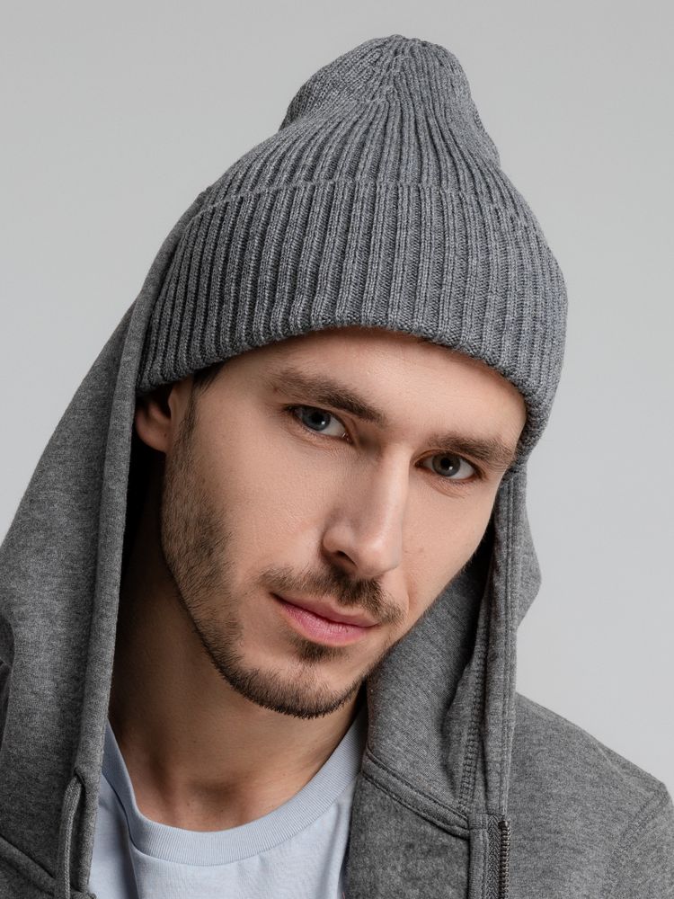 Шапка Stout, серый меланж - фото 7