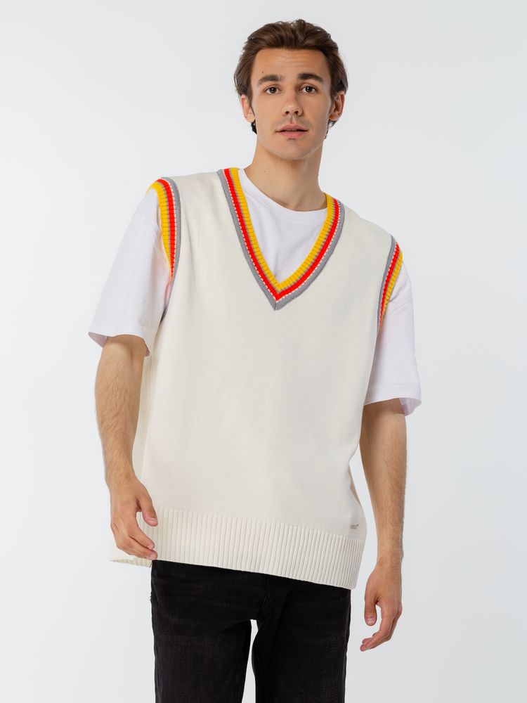 Жилет оверсайз унисекс Cornell в сумке молочно-белый размер L/XL - фото 11