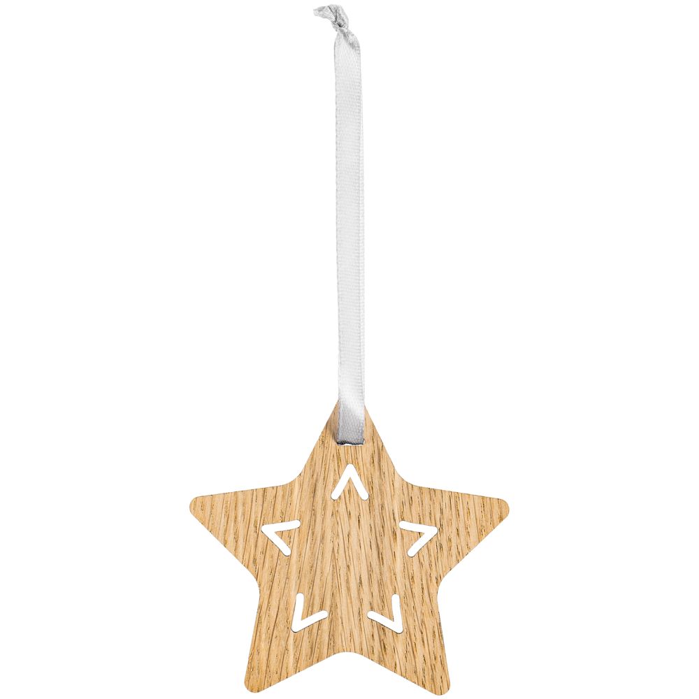 Деревянная подвеска Christmate, звезда - фото 2