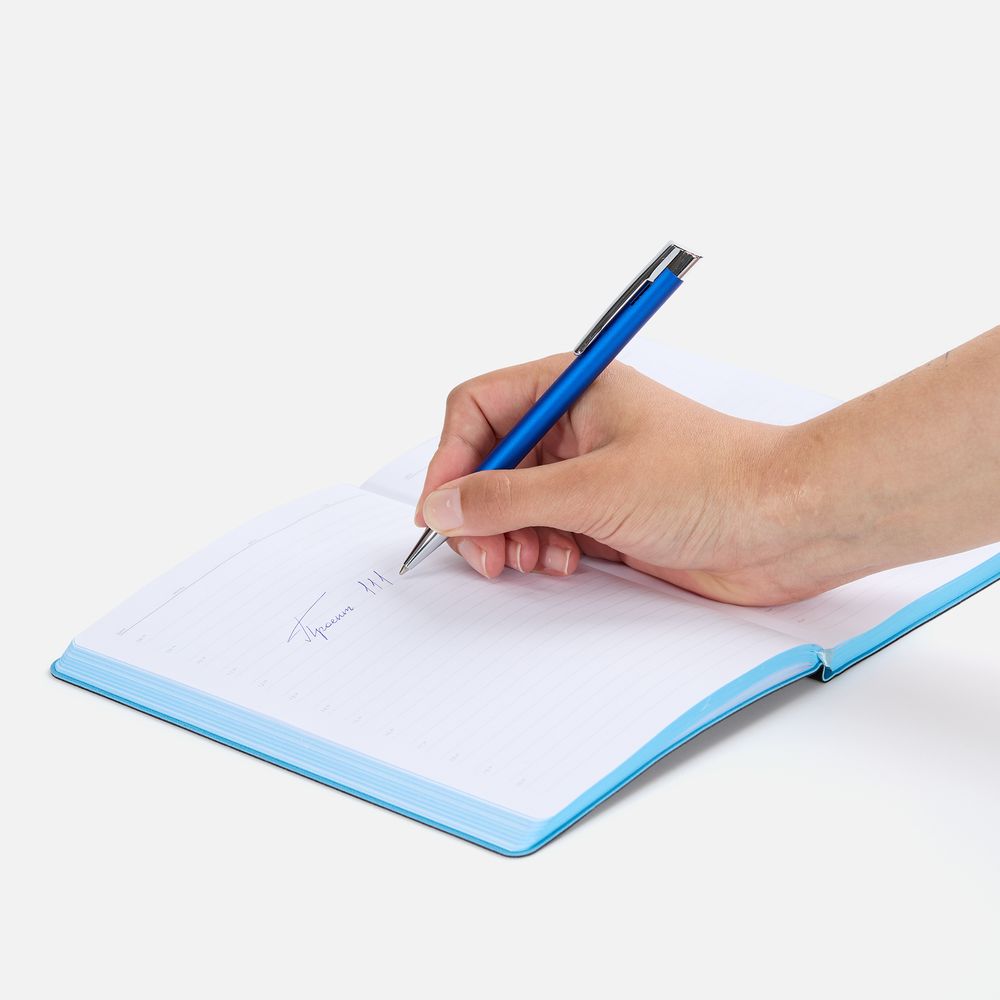 Ручка шариковая Stork, синяя - фото 3