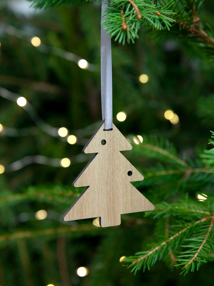 Деревянная подвеска Christmate, елочка - фото 4