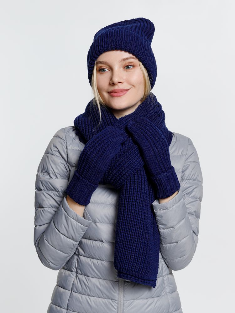 Шапка Nordkyn, темно-синяя - фото 5