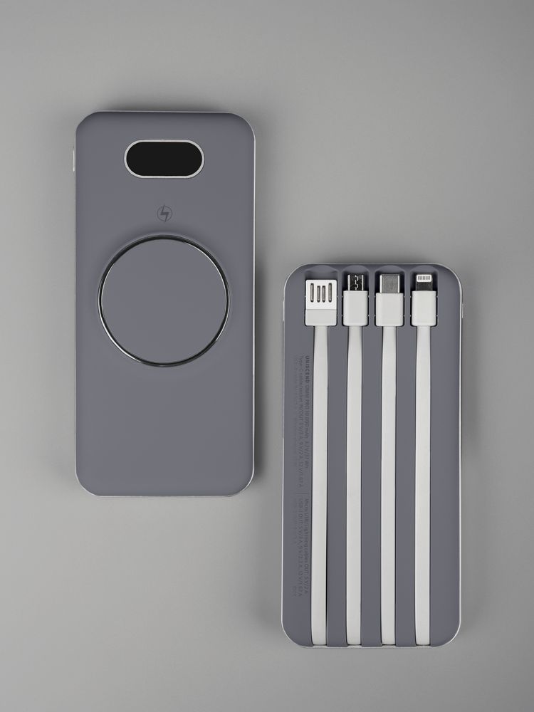 Внешний аккумулятор Omni Pro 10000 мАч, серый - фото 10