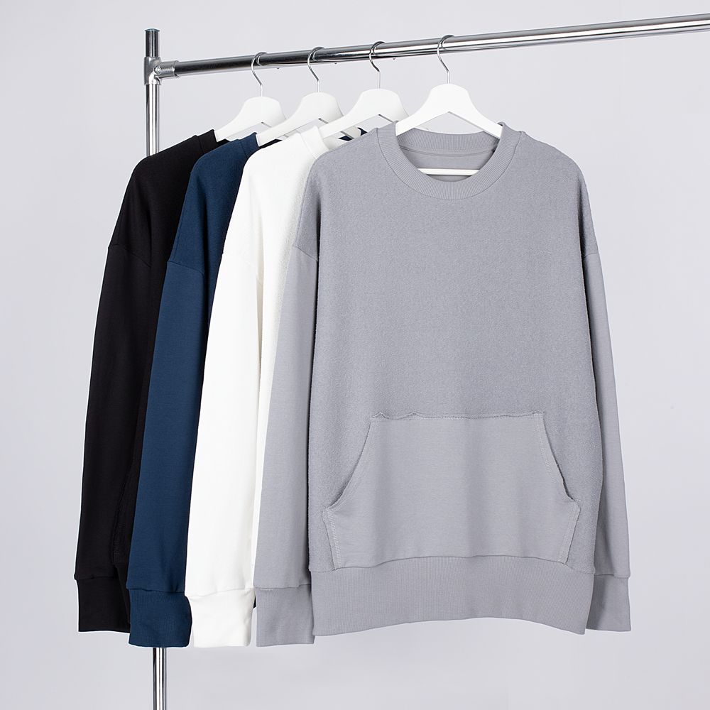 Свитшот оверсайз унисекс Vozduh, молочно-белый, размер M/L - фото 3