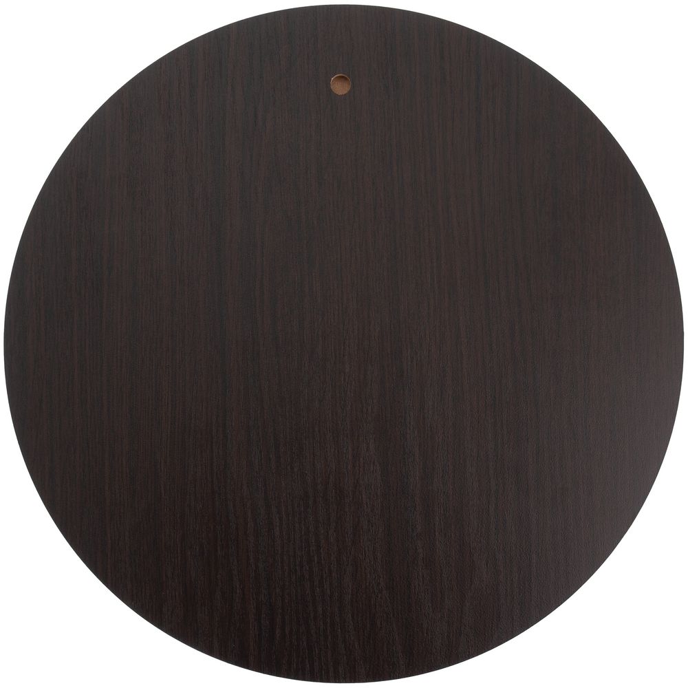 Плакетка Plaque, круглая, венге с золотистой пластиной - фото 3
