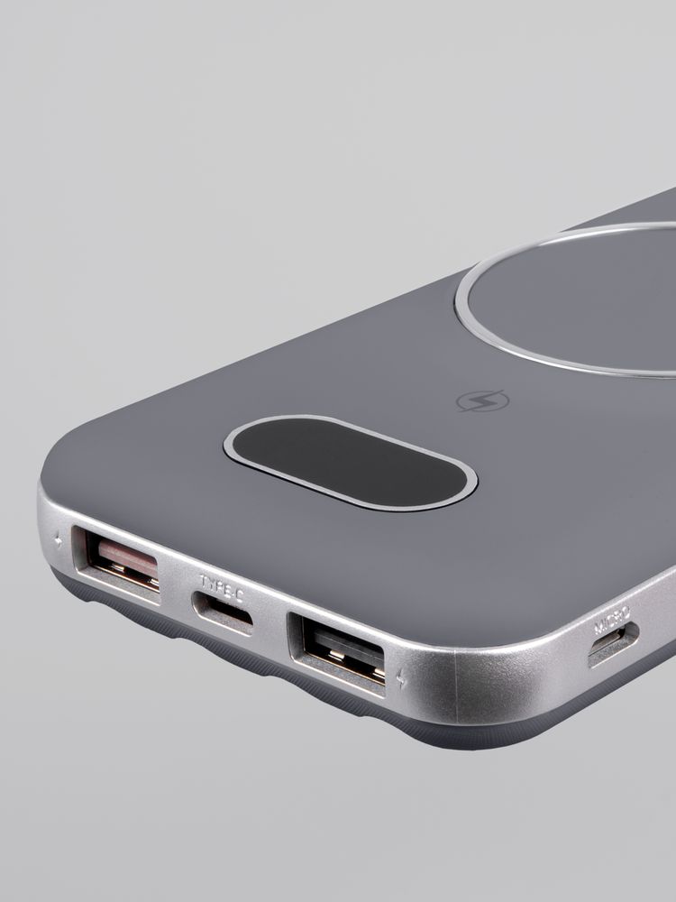 Внешний аккумулятор Omni Pro 10000 мАч, серый - фото 8