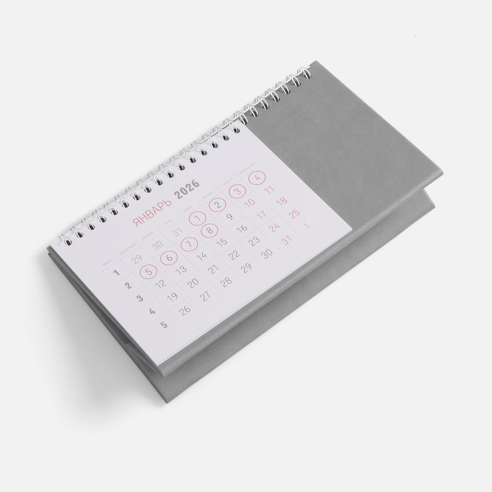Календарь настольный Brand, серый - фото 3
