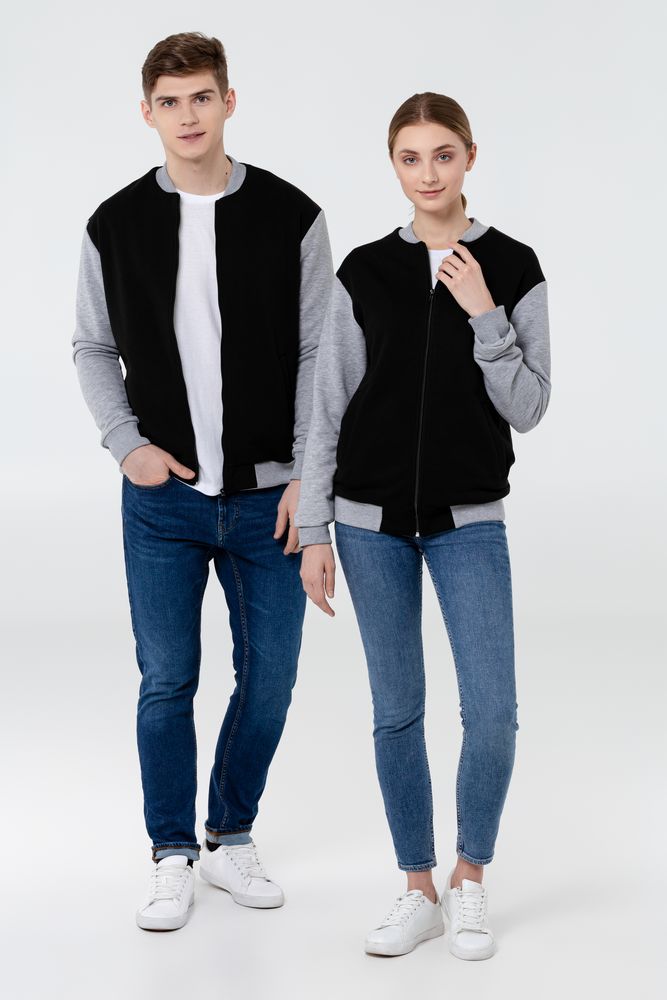 Бомбер College темно-синий размер S S v2 - фото 9