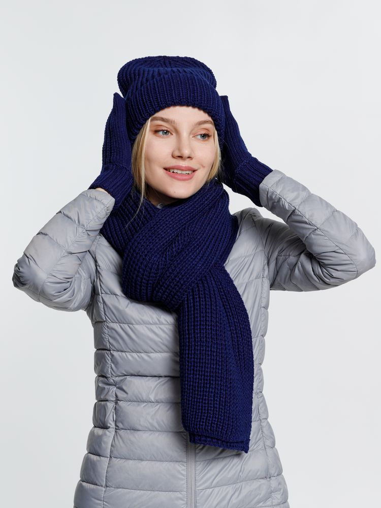 Шапка Nordkyn, темно-синяя - фото 4