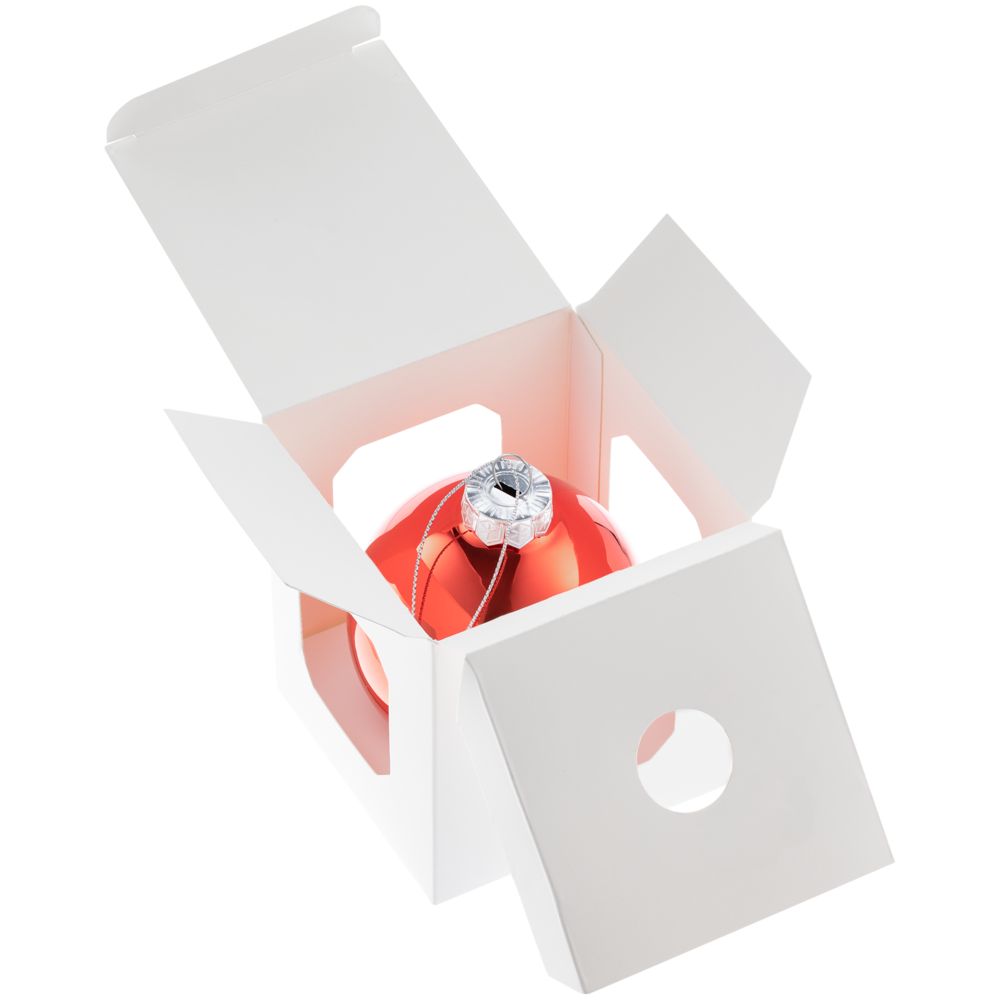 Елочный шар Finery Gloss, 8 см, глянцевый красный - фото 4