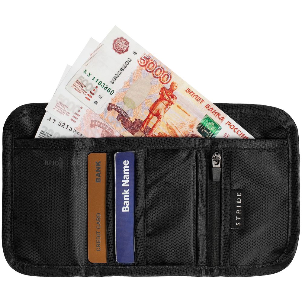 Кошелек Torren с RFID-защитой, черный - фото 5