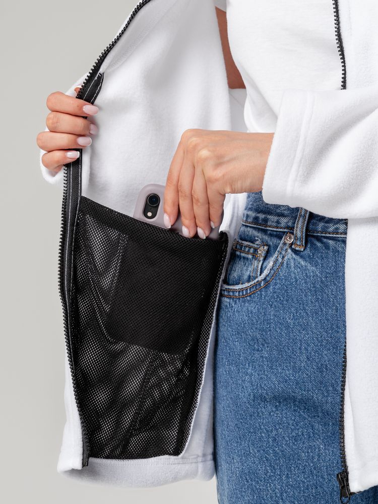 Куртка флисовая унисекс Manakin ярко-синяя - фото 10