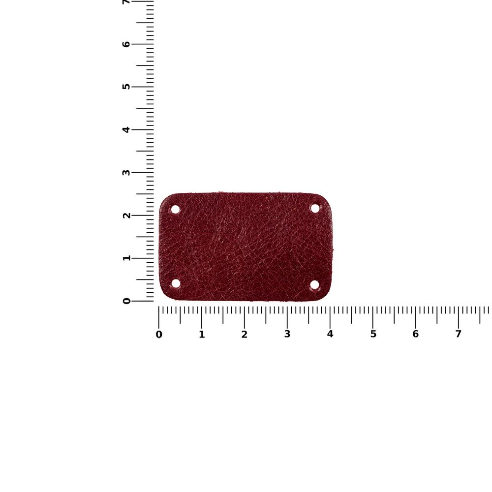 Лейбл кожаный Beta, S, красный - фото 3