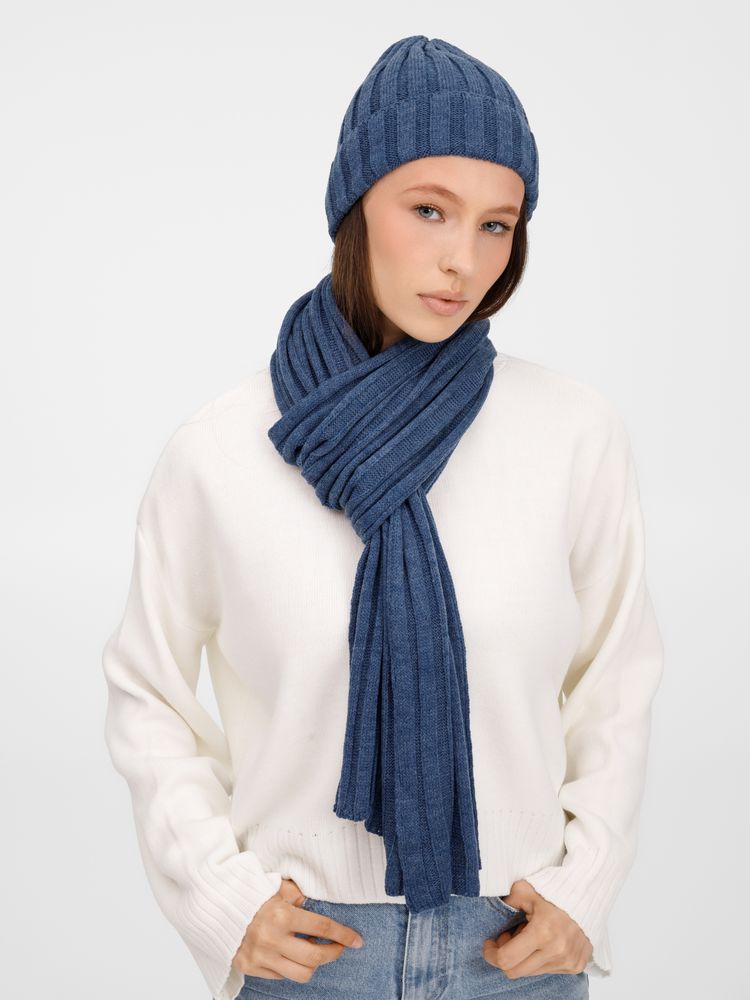 Шарф Metelitsa синий меланж джинс - фото 7