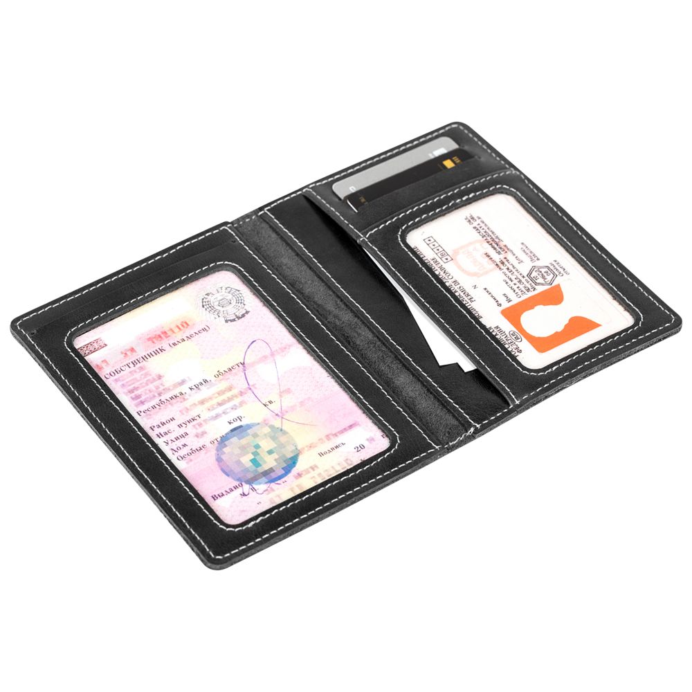 Бумажник водителя Apache, черный - фото 5