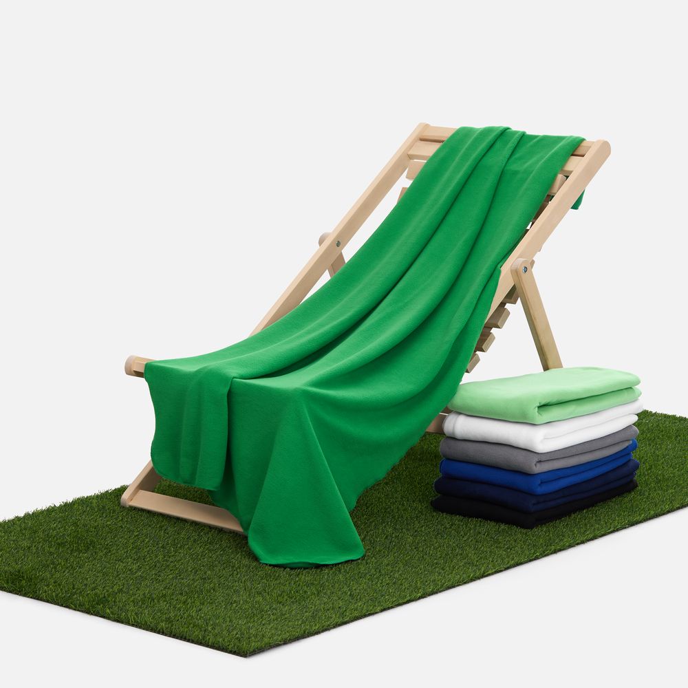 Флисовый плед Warm&Peace зеленый - фото 6