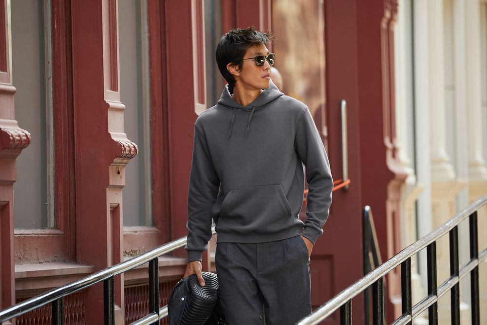 Толстовка Hooded серый меланж размер XS - фото 5