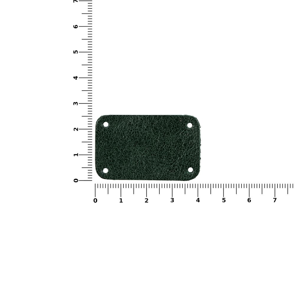 Лейбл кожаный Beta, S, зеленый - фото 3