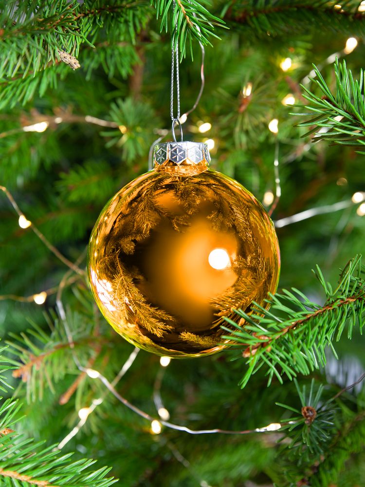 Елочный шар Finery Gloss, 8 см, глянцевый оранжевый - фото 5