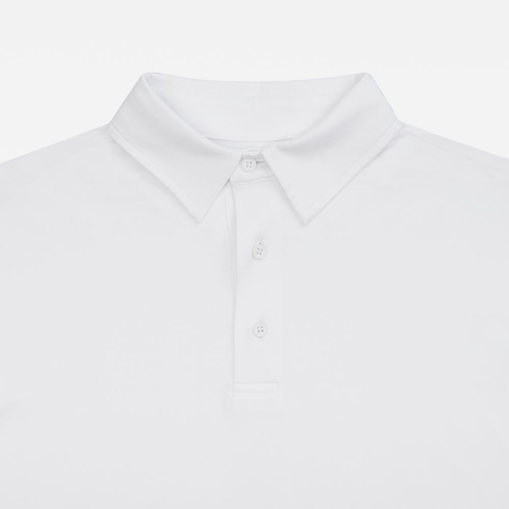 Рубашка поло унисекс Senti, белая - фото 4