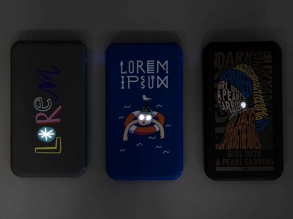 Аккумулятор Uniscend Starry с подсветкой, 5000 мАч, темно-серый - фото 7