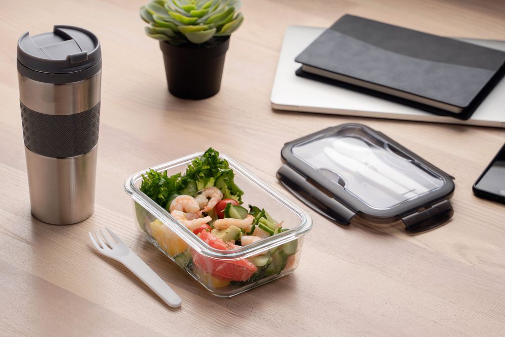 Ланчбокс Hard Work, серый - фото 9