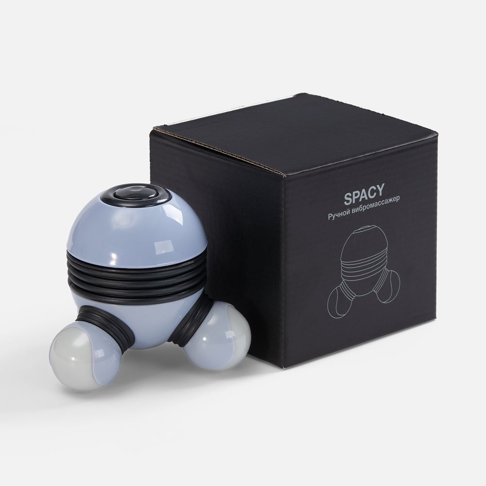 Ручной вибромассажер Spacy, серый с черным - фото 6