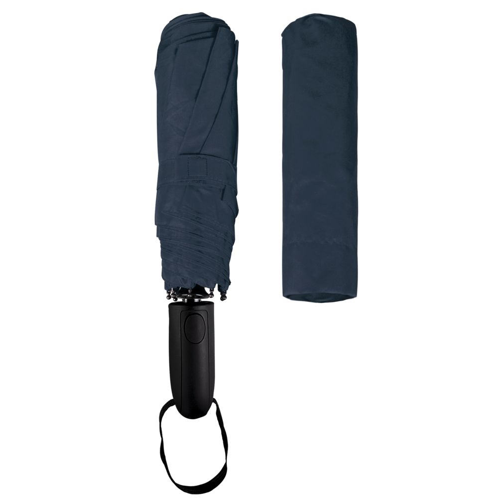 Складной зонт Magic с проявляющимся рисунком, темно-синий - фото 5
