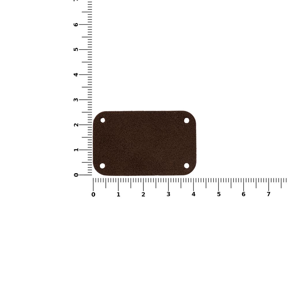 Лейбл Eta Nubuck, S, темно-коричневый - фото 2