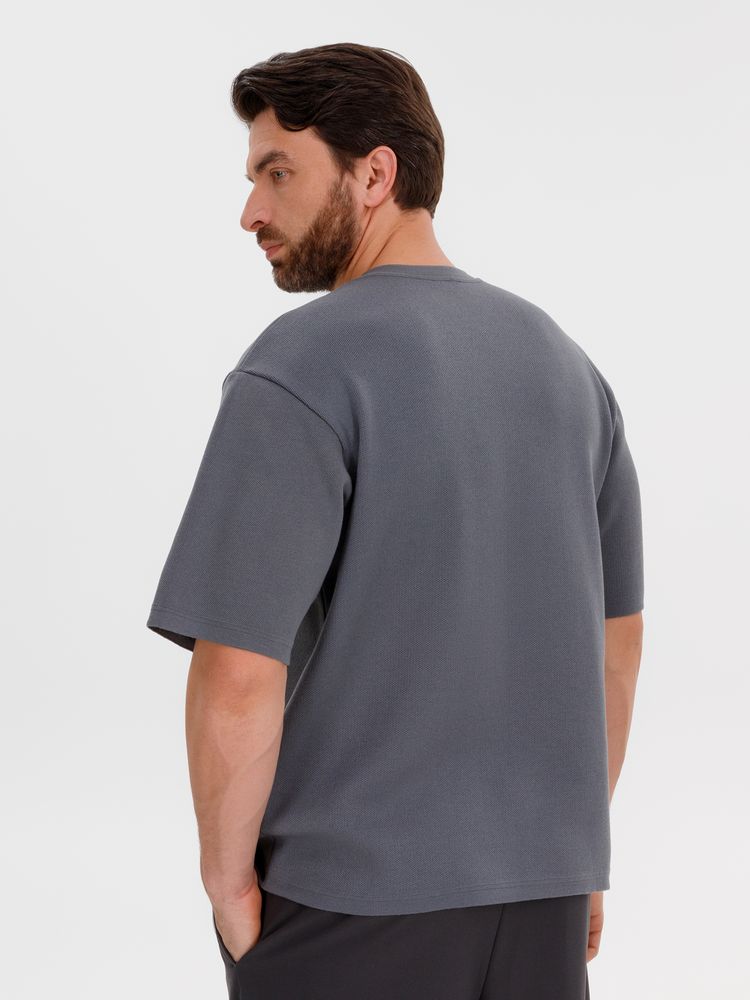 Джемпер с коротким рукавом Siluetti Volumica серый размер M/L - фото 9