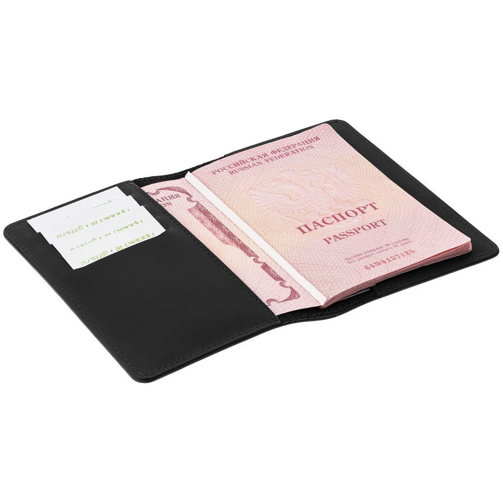 Обложка для паспорта Alaska, черная - фото 4