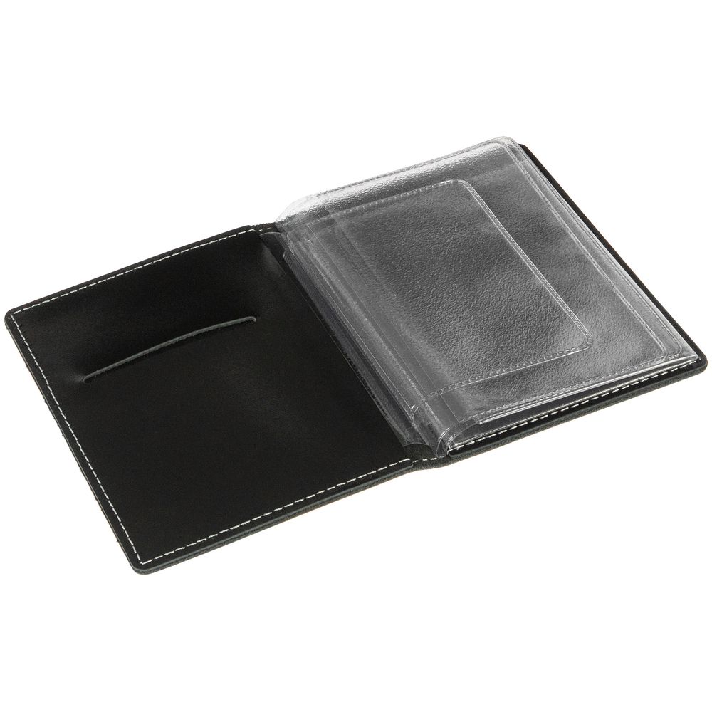 Обложка для автодокументов «Комфорт», черная - фото 3