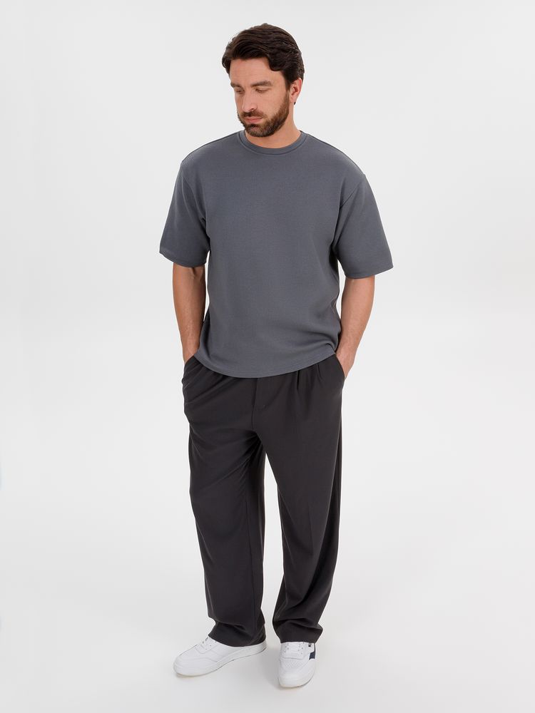 Джемпер с коротким рукавом Siluetti Volumica серый размер M/L - фото 11