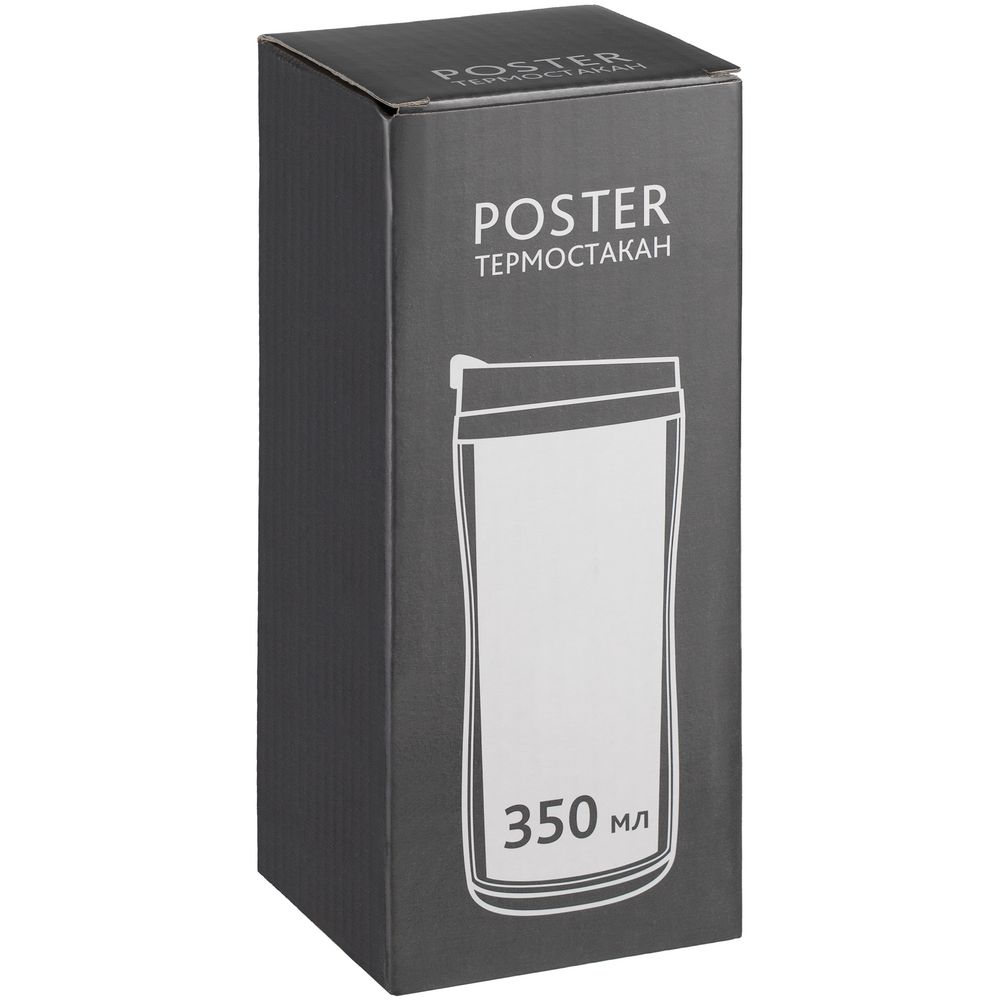 Термостакан Poster, с черной крышкой - фото 6