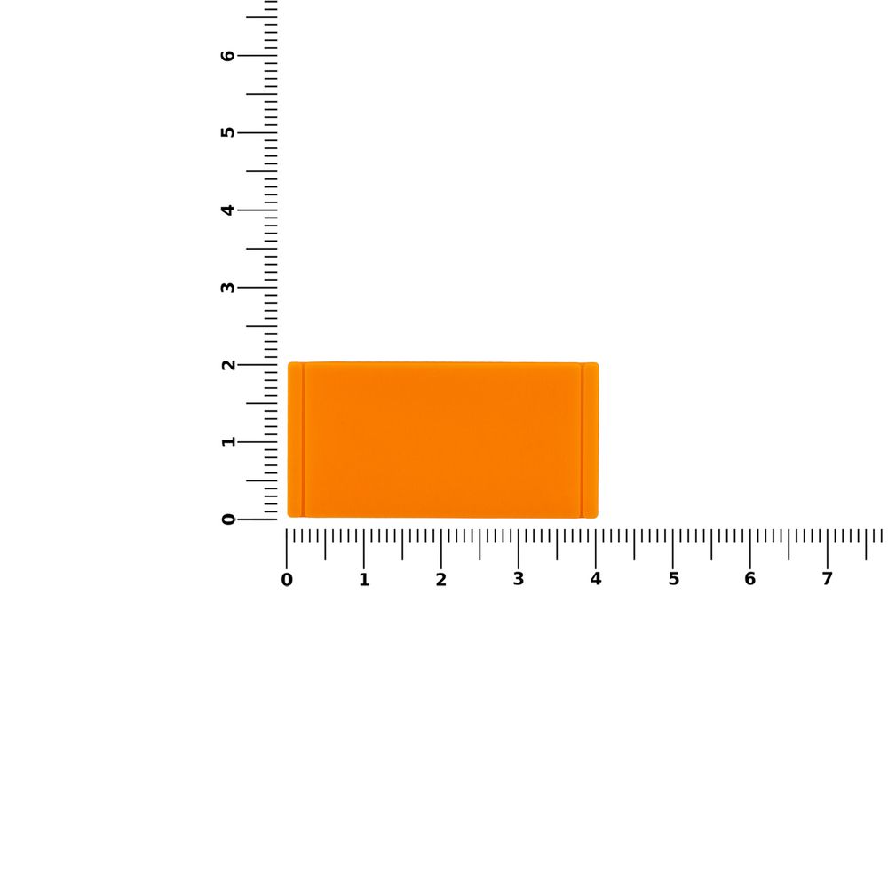 Лейбл из ПВХ Dzeta XS оранжевый неон - фото 2