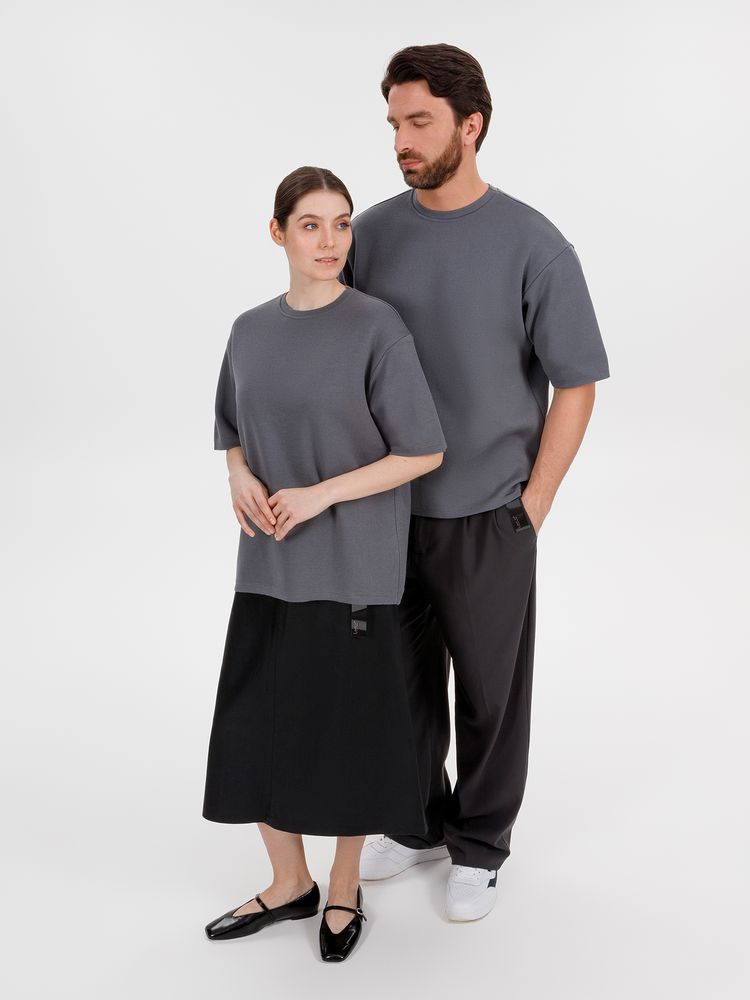 Джемпер с коротким рукавом Siluetti Volumica серый размер M/L - фото 13