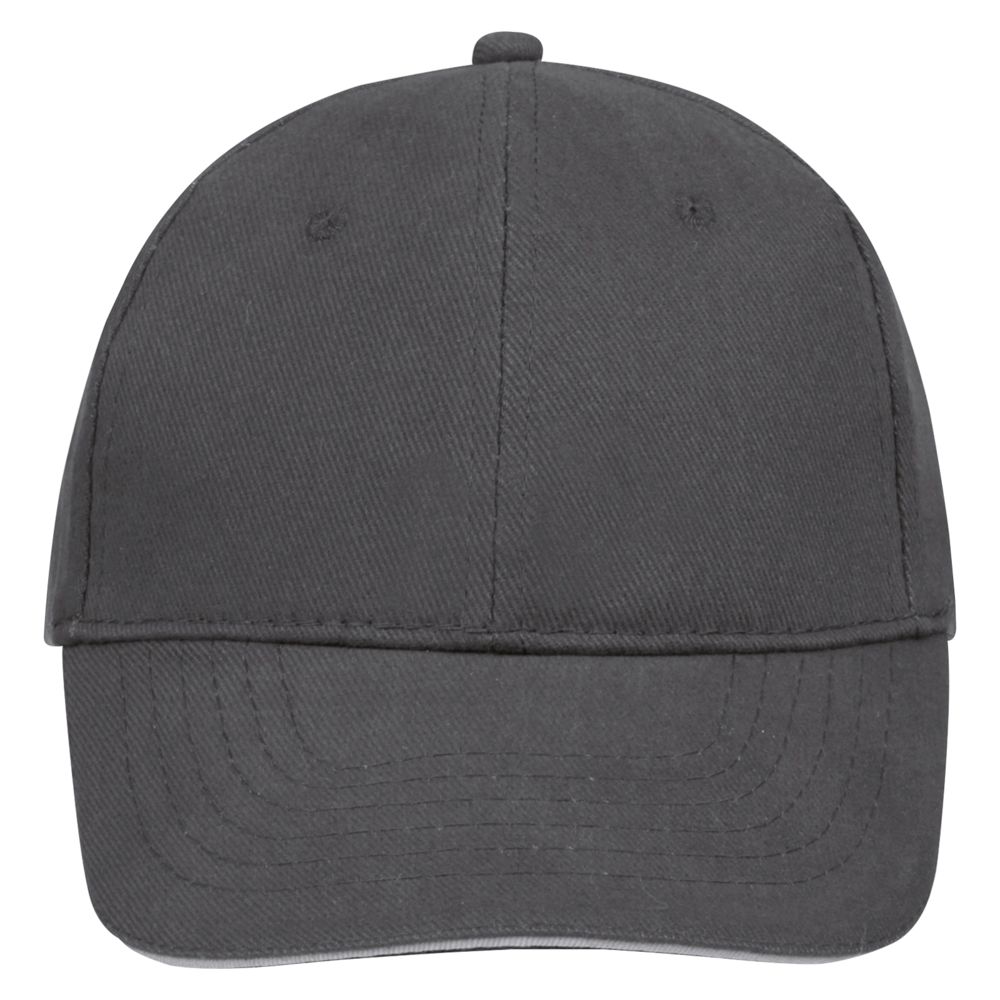 Бейсболка Buffalo, темно-серая со светло-серым - фото 2