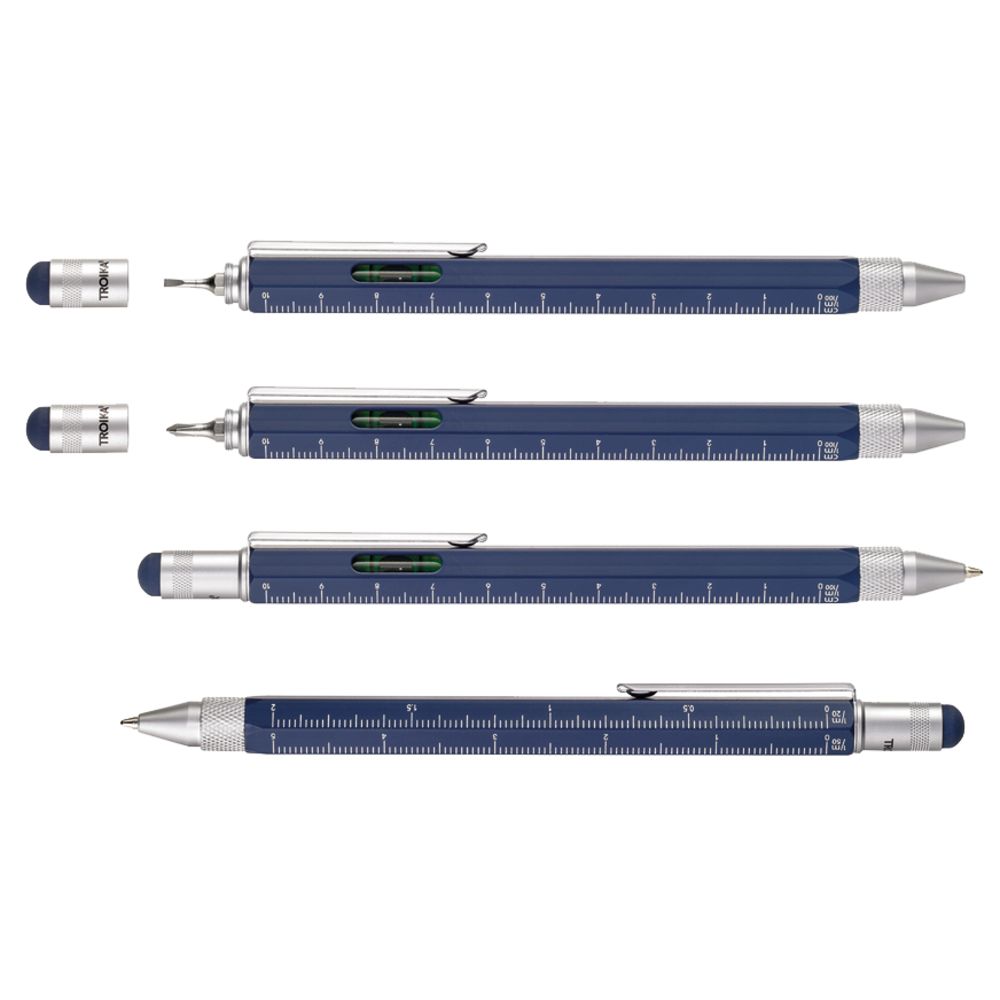 Ручка шариковая Construction, мультиинструмент, синяя - фото 2