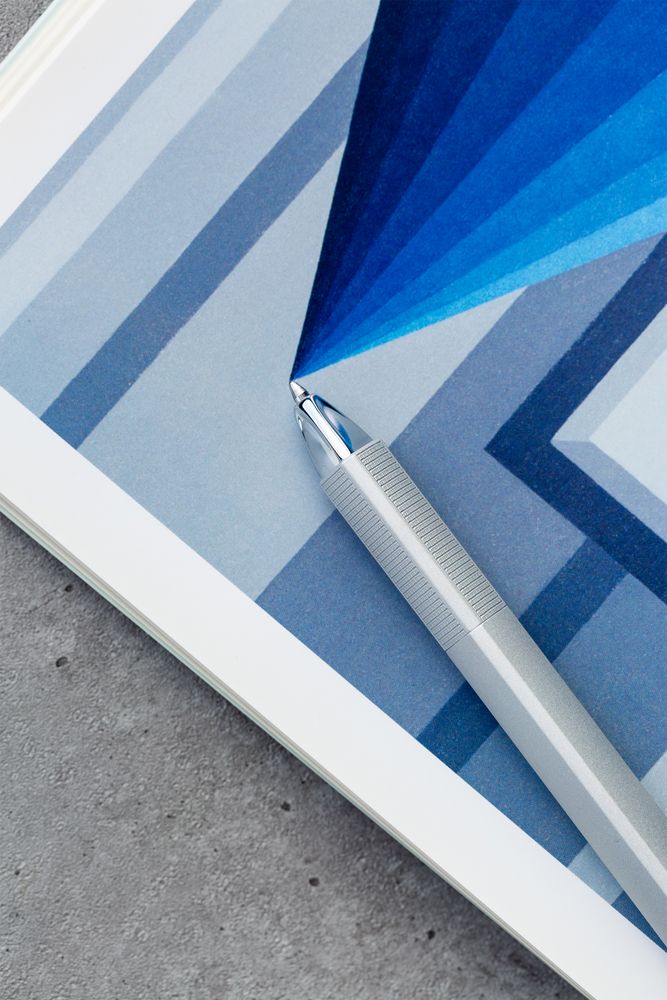 Ручка шариковая PF One, серебристая - фото 4