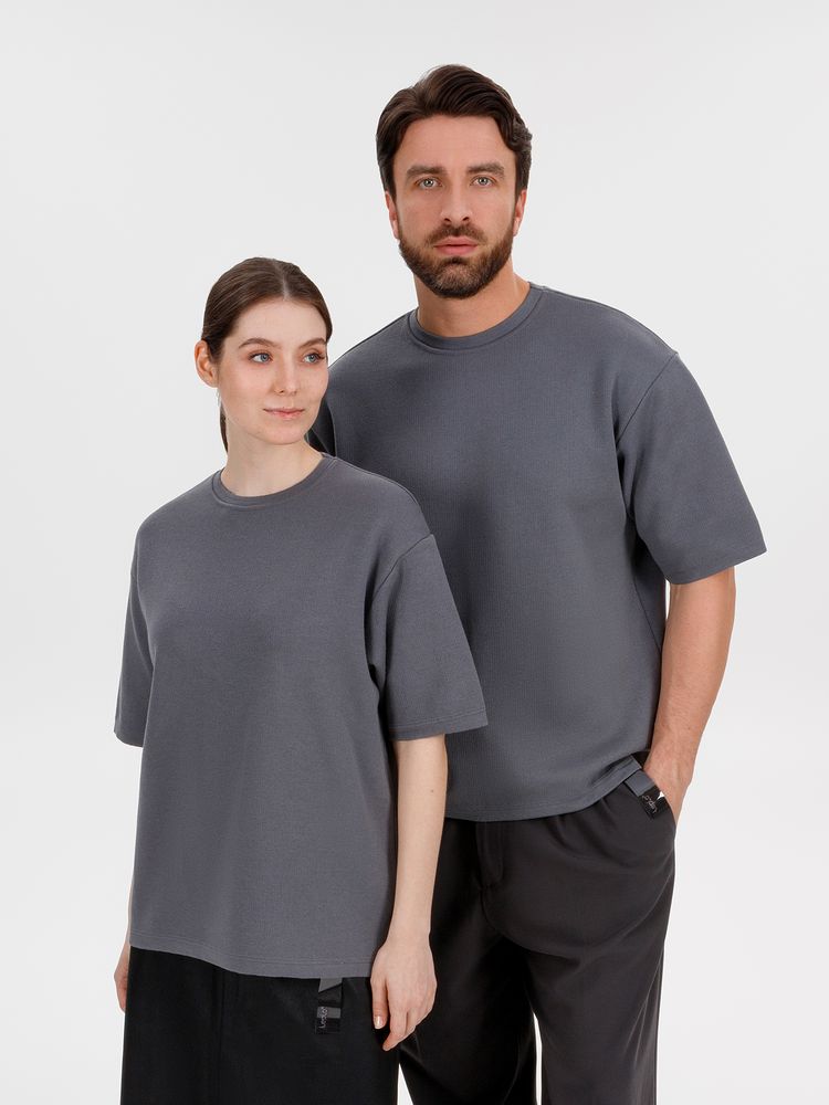 Джемпер с коротким рукавом Siluetti Volumica серый размер M/L - фото 12