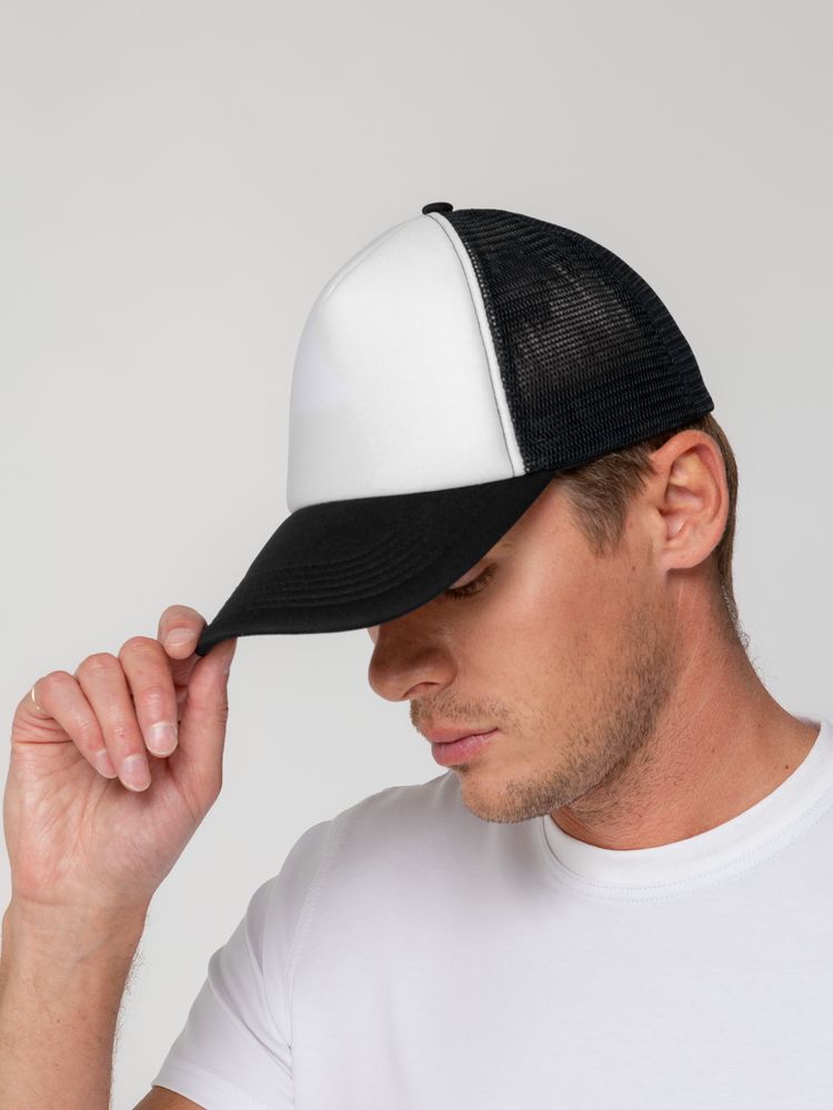 Бейсболка Sunbreaker, черная с белым - фото 7