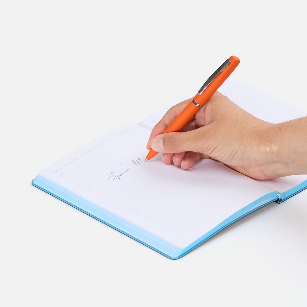 Ручка шариковая Bolt Soft Touch, оранжевая - фото 4