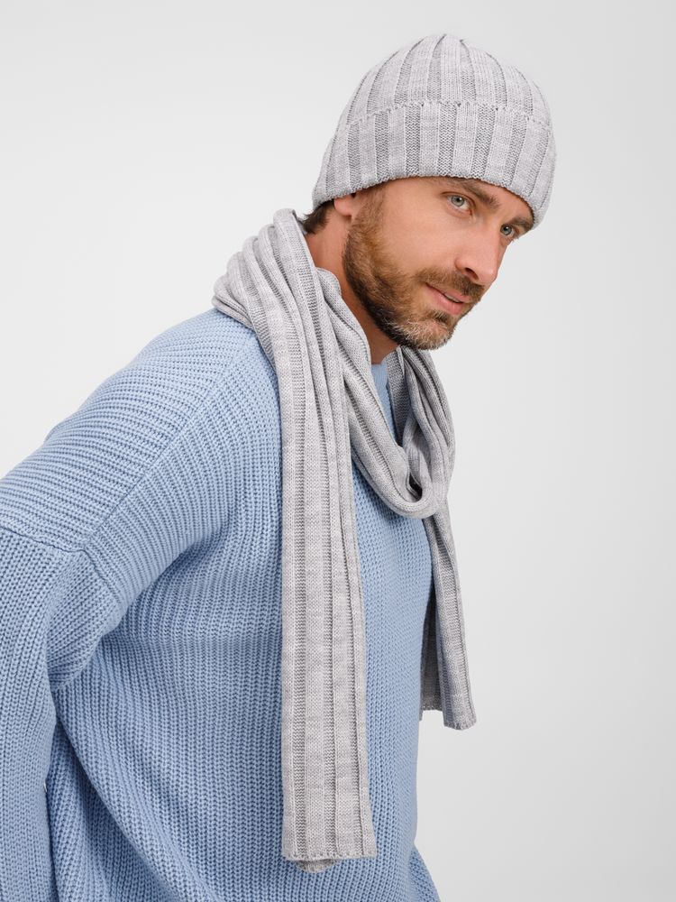 Шарф Metelitsa серебристо-серый меланж - фото 8