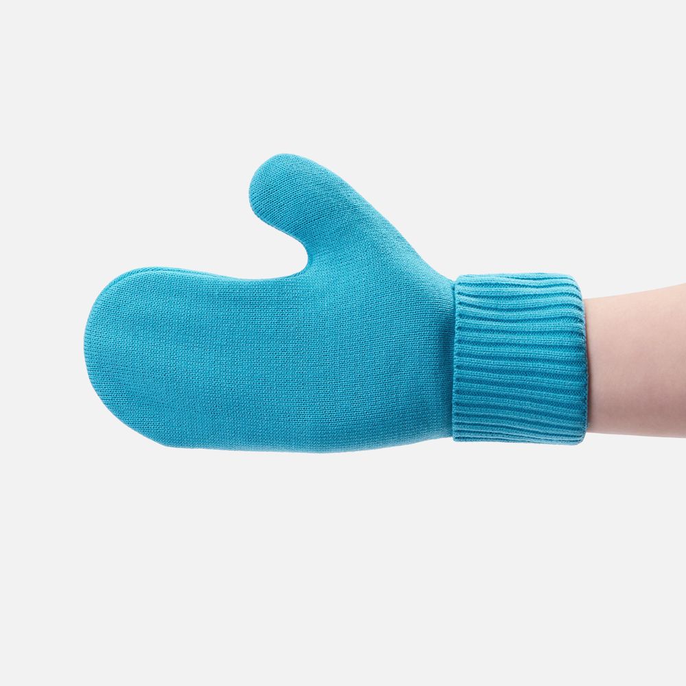 Варежки Yong ярко-голубые - фото 2