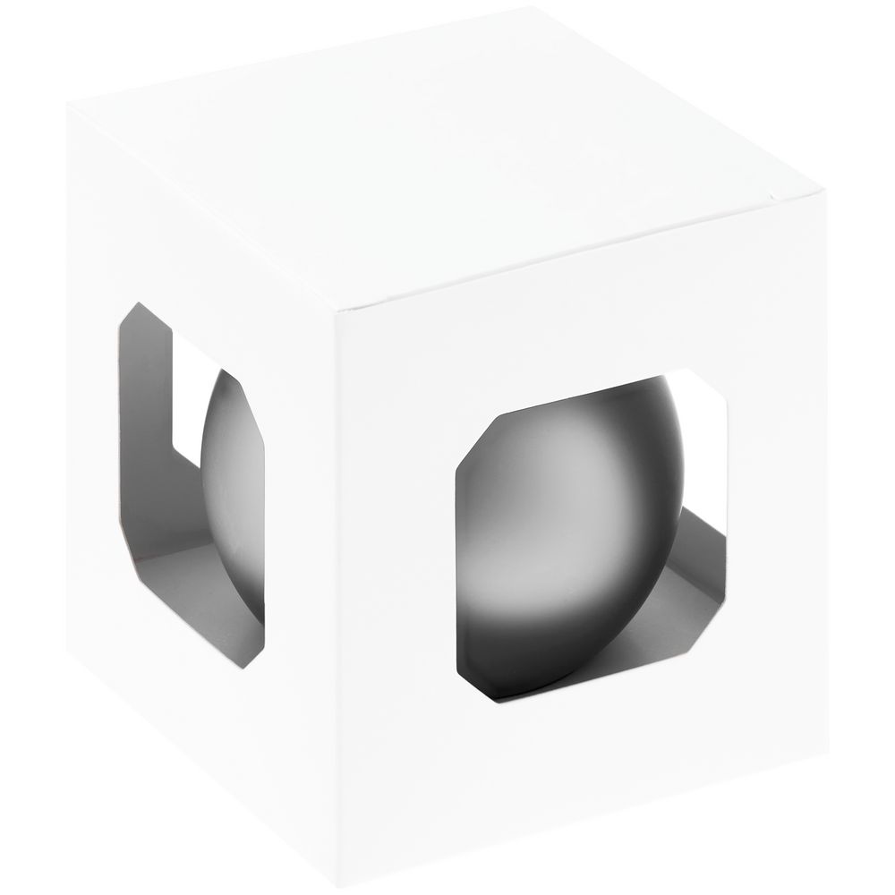 Оформительский шар Finery, 8 см, матовый серебристый - фото 2