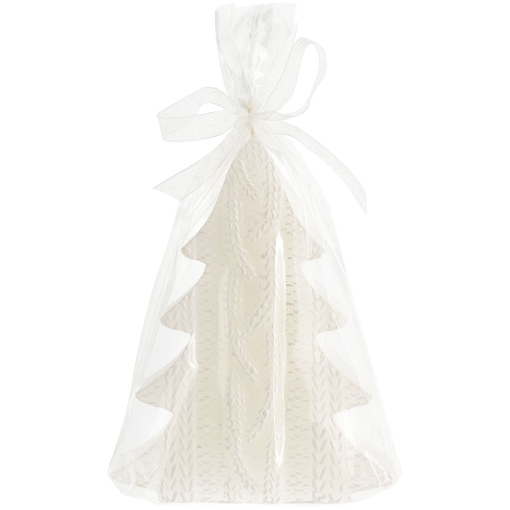 Свеча Kniteam, елка, белая - фото 2