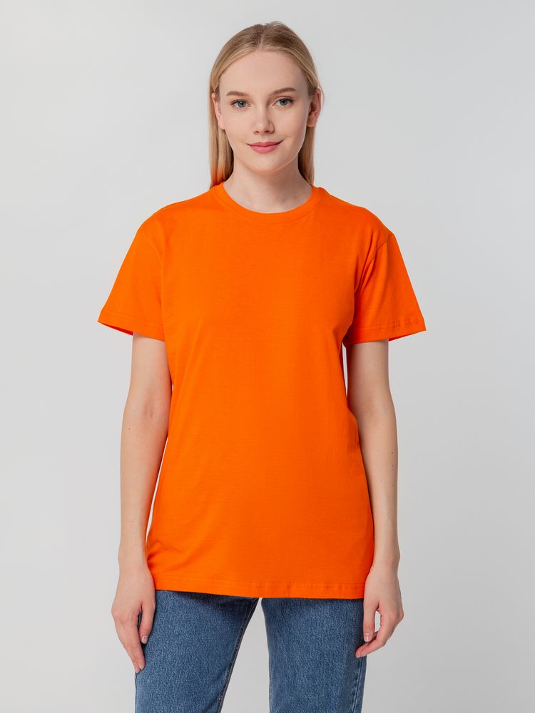 Футболка унисекс T-bolka 140, оранжевая - фото 9