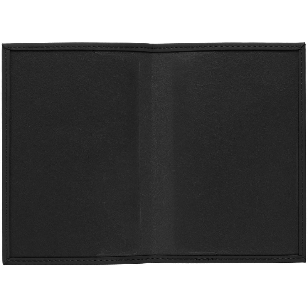 Обложка для паспорта Shall, черная - фото 3