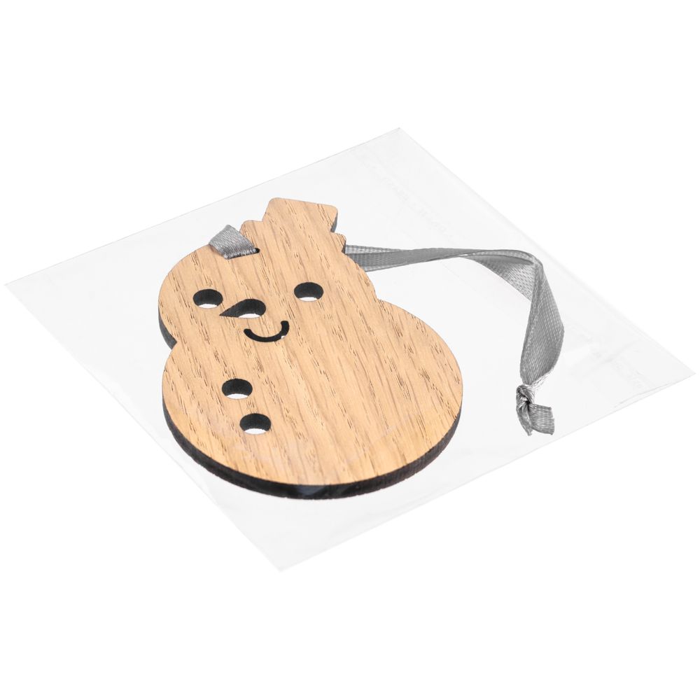 Деревянная подвеска Christmate, снеговик - фото 3